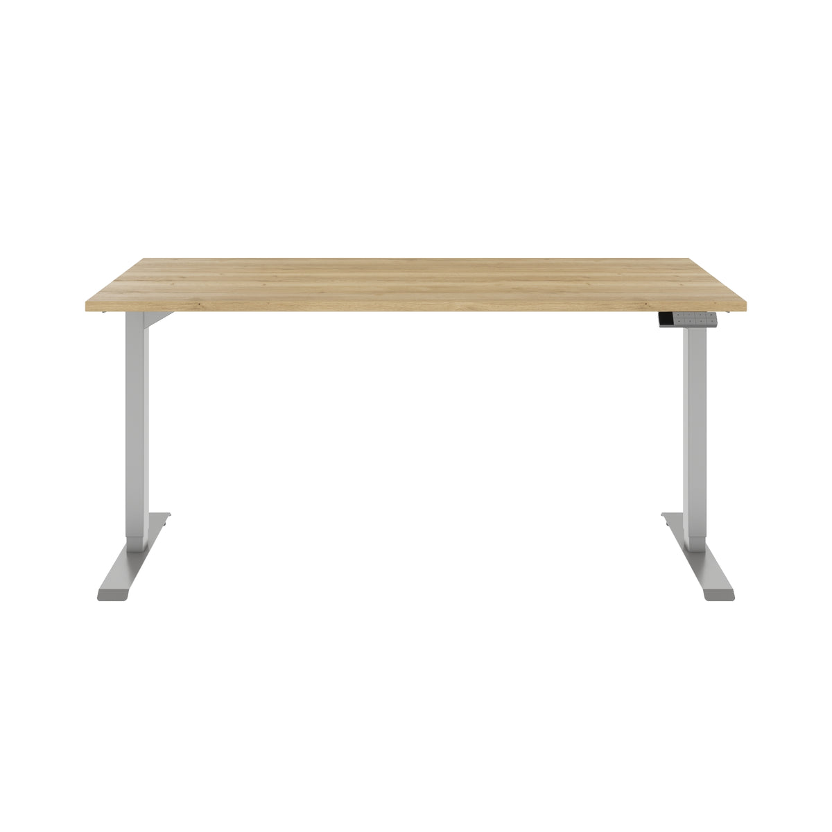TELDRA Home, 2-Motoren-Schreibtisch | 1600 x 800 mm, elektrisch höhenverstellbar,            Wildeiche