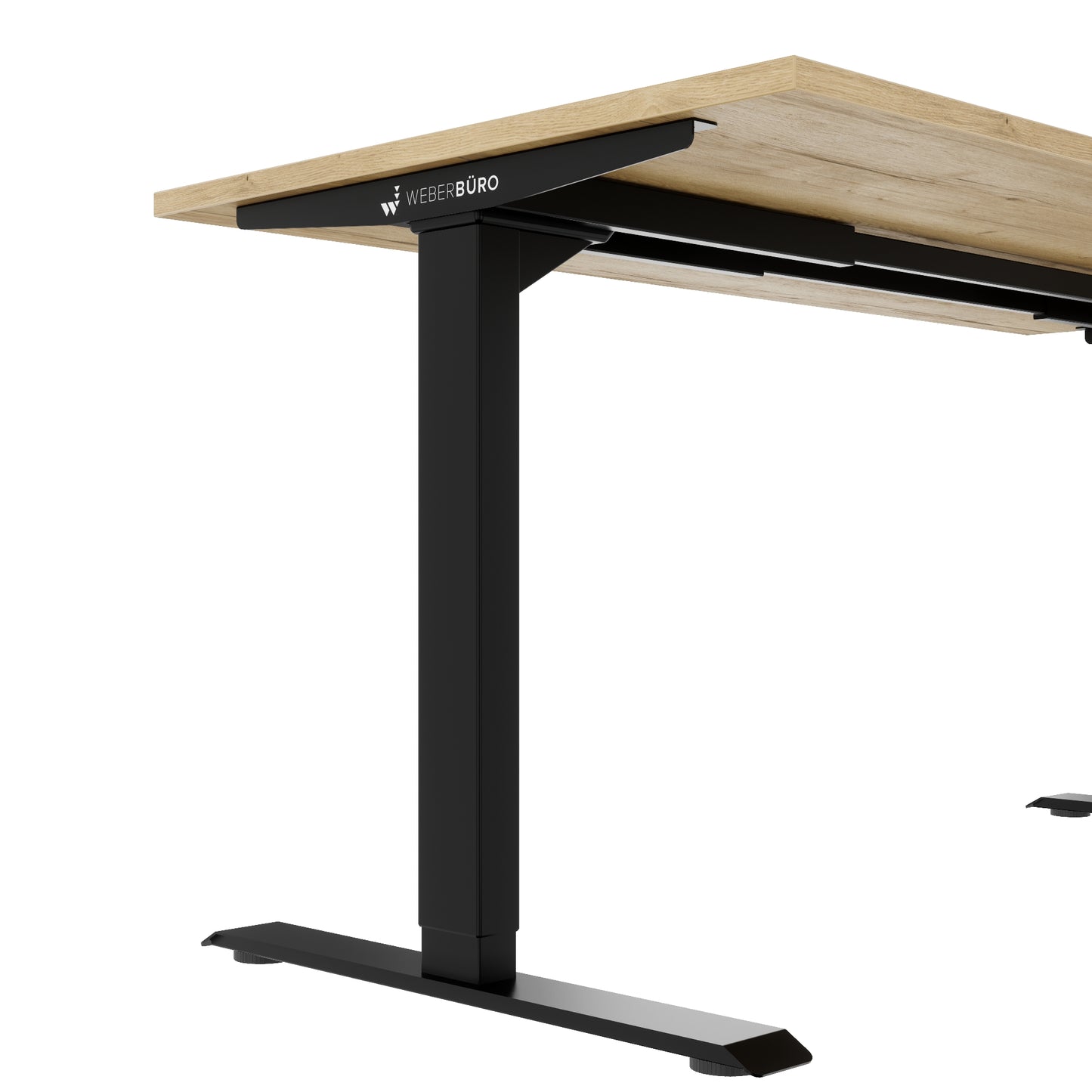 TELDRA Home, 2-Motoren-Schreibtisch | 1600 x 800 mm, elektrisch höhenverstellbar,            Wildeiche