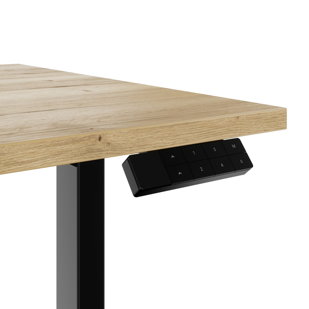 TELDRA Home, 2-Motoren-Schreibtisch | 1600 x 800 mm, elektrisch höhenverstellbar,            Wildeiche