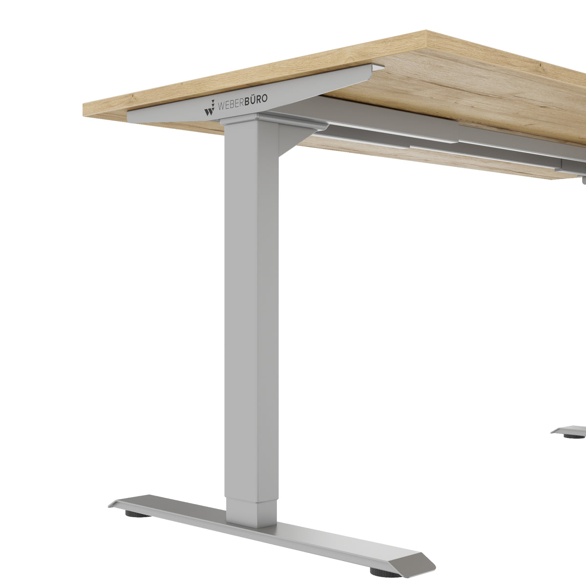 TELDRA Home, 2-Motoren-Schreibtisch | 1600 x 800 mm, elektrisch höhenverstellbar,            Wildeiche