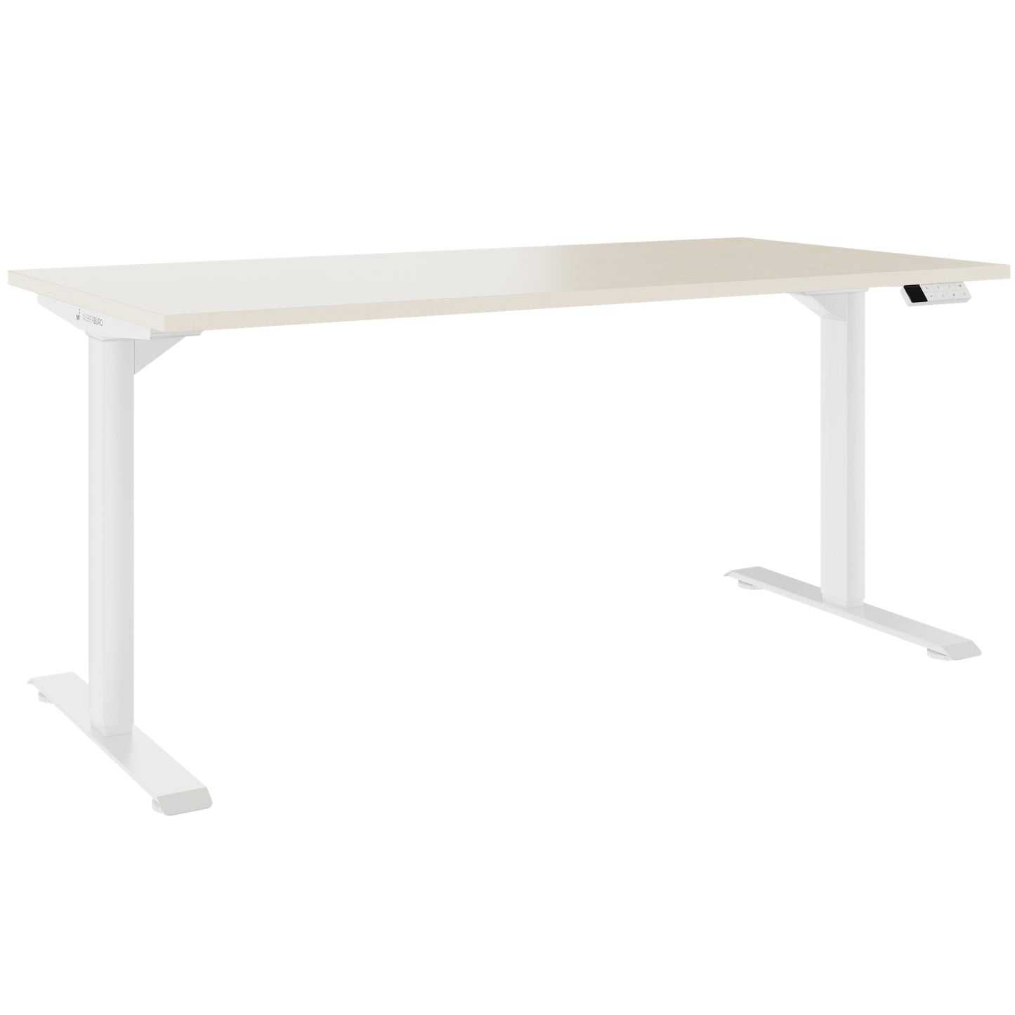 TELDRA Home, 2-Motoren-Schreibtisch | 1600 x 800 mm, elektrisch höhenverstellbar, Ahorn