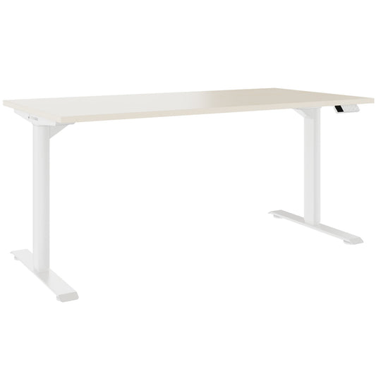TELDRA Home, 2-Motoren-Schreibtisch | 1600 x 800 mm, elektrisch höhenverstellbar, Ahorn