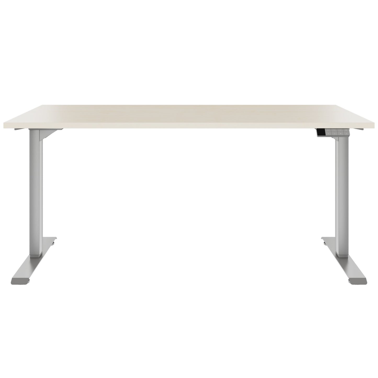 TELDRA Home, 2-Motoren-Schreibtisch | 1600 x 800 mm, elektrisch höhenverstellbar, Ahorn