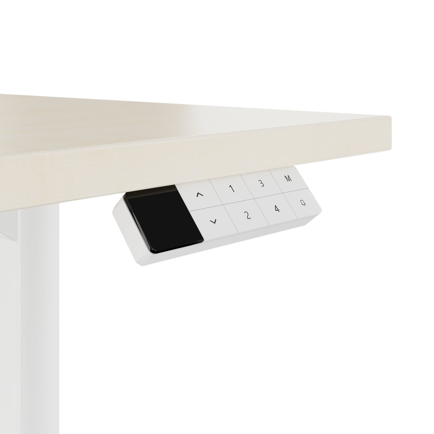 TELDRA Home, 2-Motoren-Schreibtisch | 1600 x 800 mm, elektrisch höhenverstellbar, Ahorn