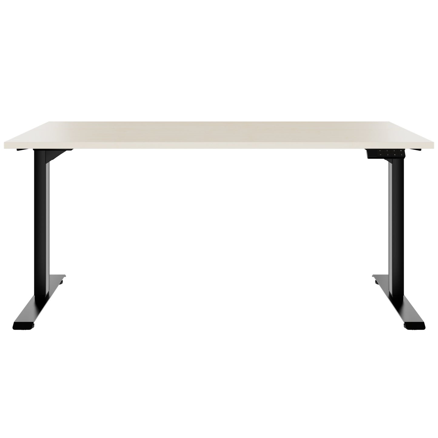 TELDRA Home, 2-Motoren-Schreibtisch | 1600 x 800 mm, elektrisch höhenverstellbar, Ahorn