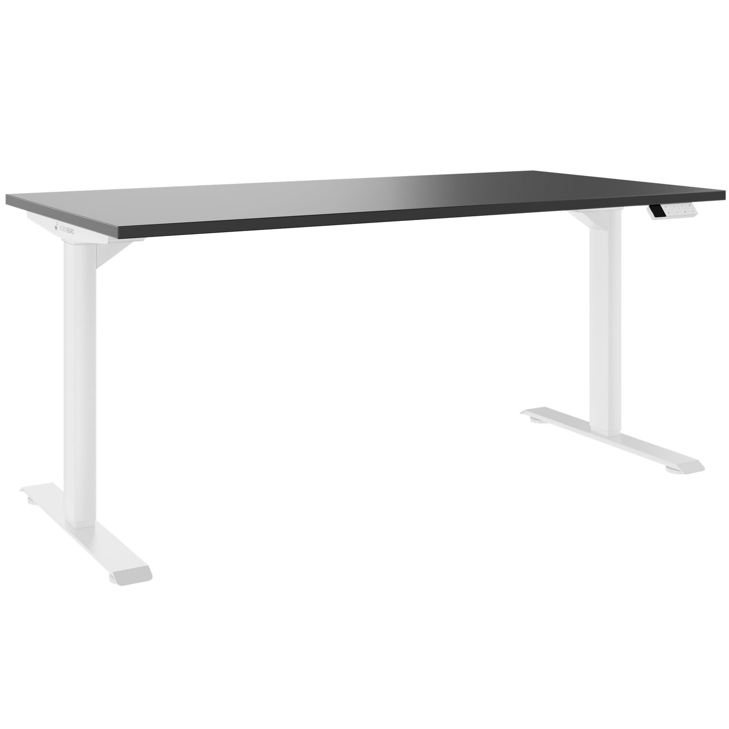 TELDRA Home, 2-motor desk | 1600 x 800 mm, electrically height adjustable, anthracite