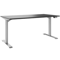 TELDRA Home, 2-motor desk | 1600 x 800 mm, electrically height adjustable, anthracite