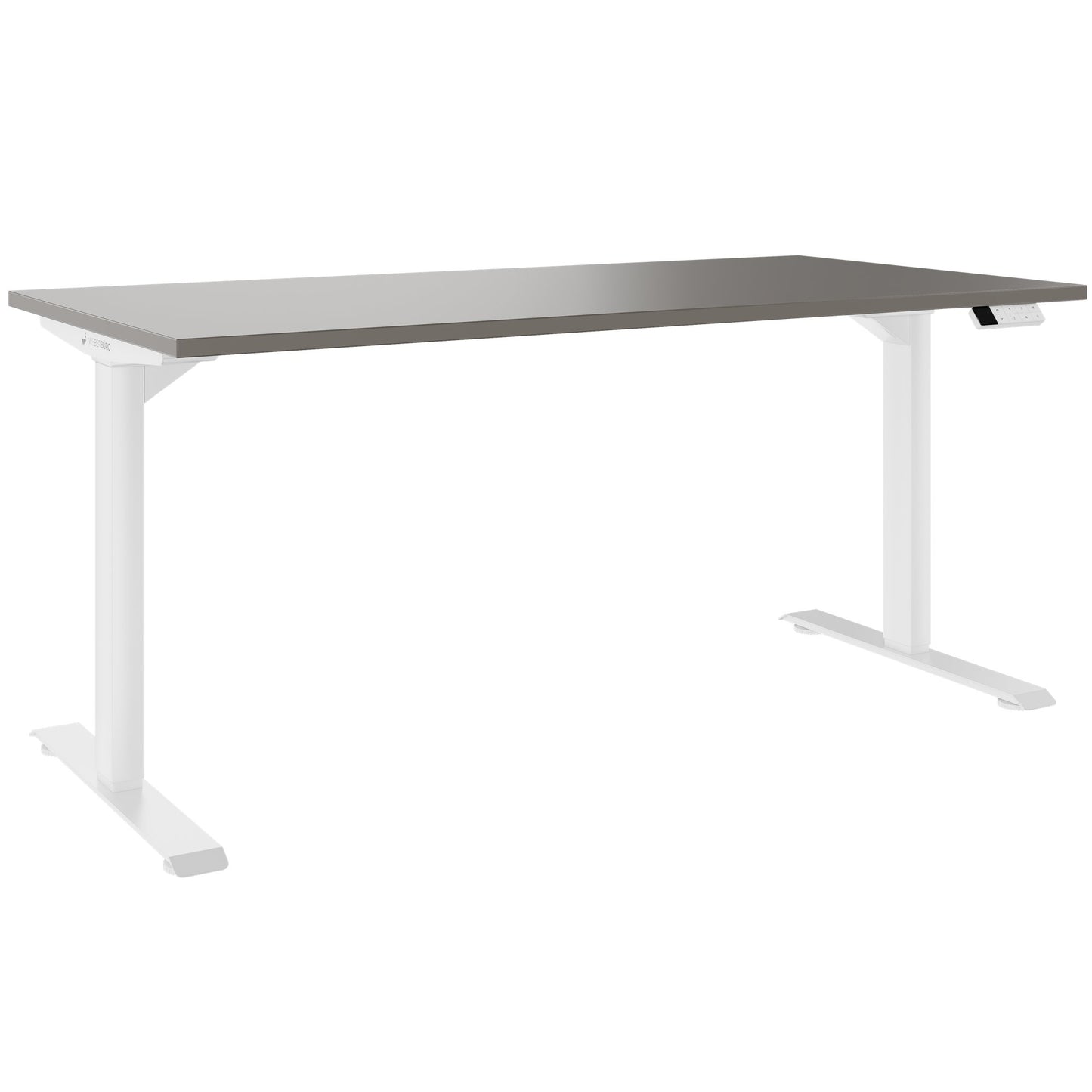 TELDRA Home, 2-Motoren-Schreibtisch | 1600 x 800 mm, elektrisch höhenverstellbar, Cubanitgrau
