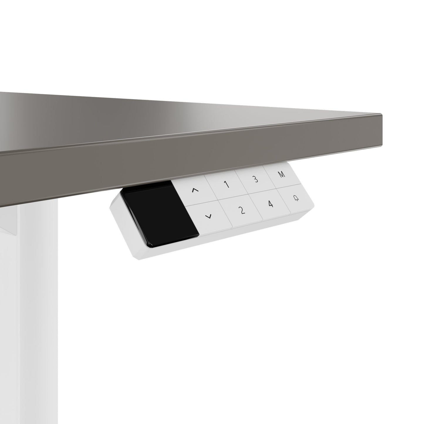 TELDRA Home, 2-Motoren-Schreibtisch | 1600 x 800 mm, elektrisch höhenverstellbar, Cubanitgrau