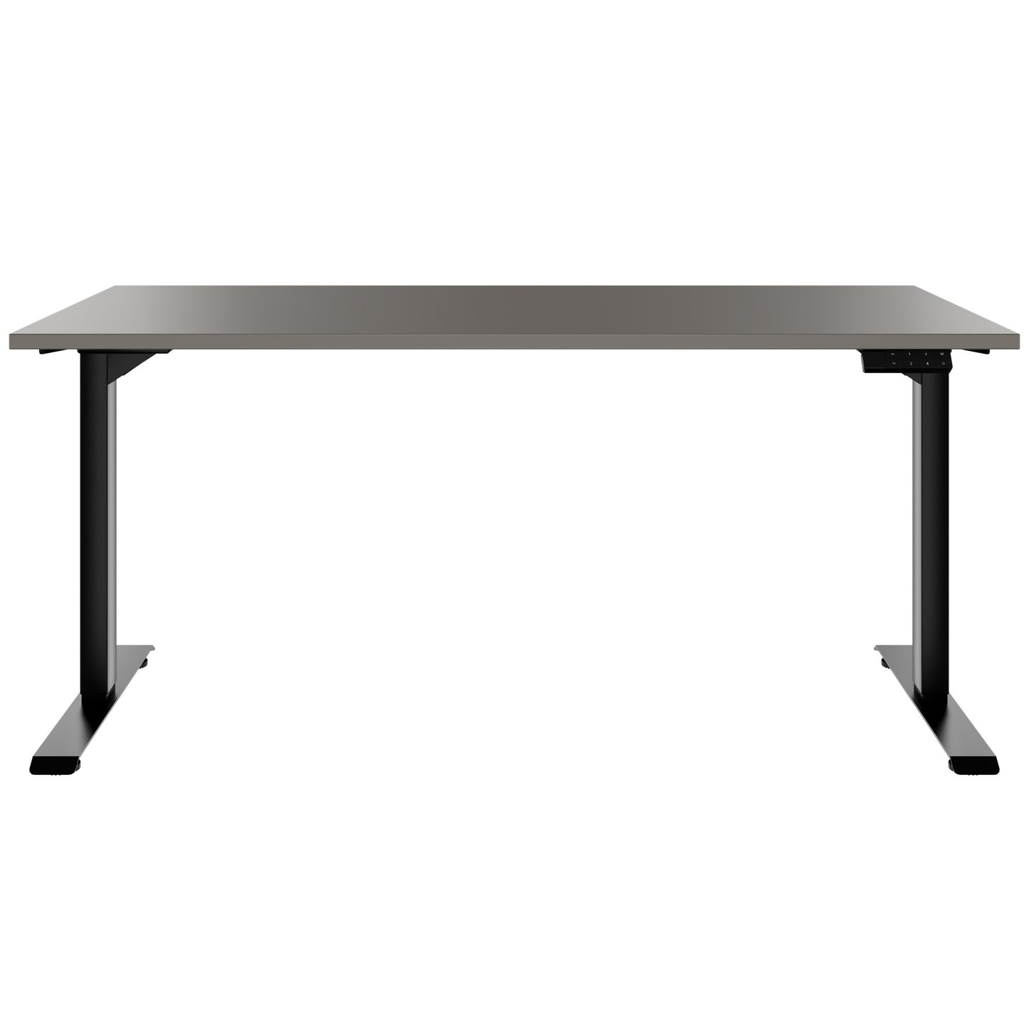 TELDRA Home, 2-Motoren-Schreibtisch | 1600 x 800 mm, elektrisch höhenverstellbar, Cubanitgrau