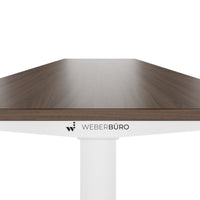 TELDRA Home, 2-motor desk | 1600 x 800 mm, electrically height adjustable, walnut