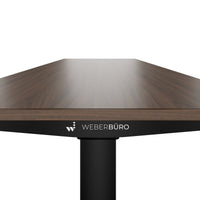 TELDRA Home, 2-motor desk | 1600 x 800 mm, electrically height adjustable, walnut