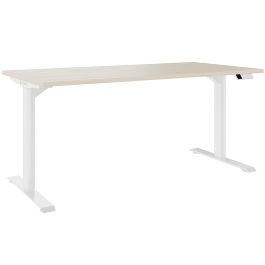 TELDRA Home, 2-motor desk | 1600 x 800 mm, electrically height adjustable, sand ash