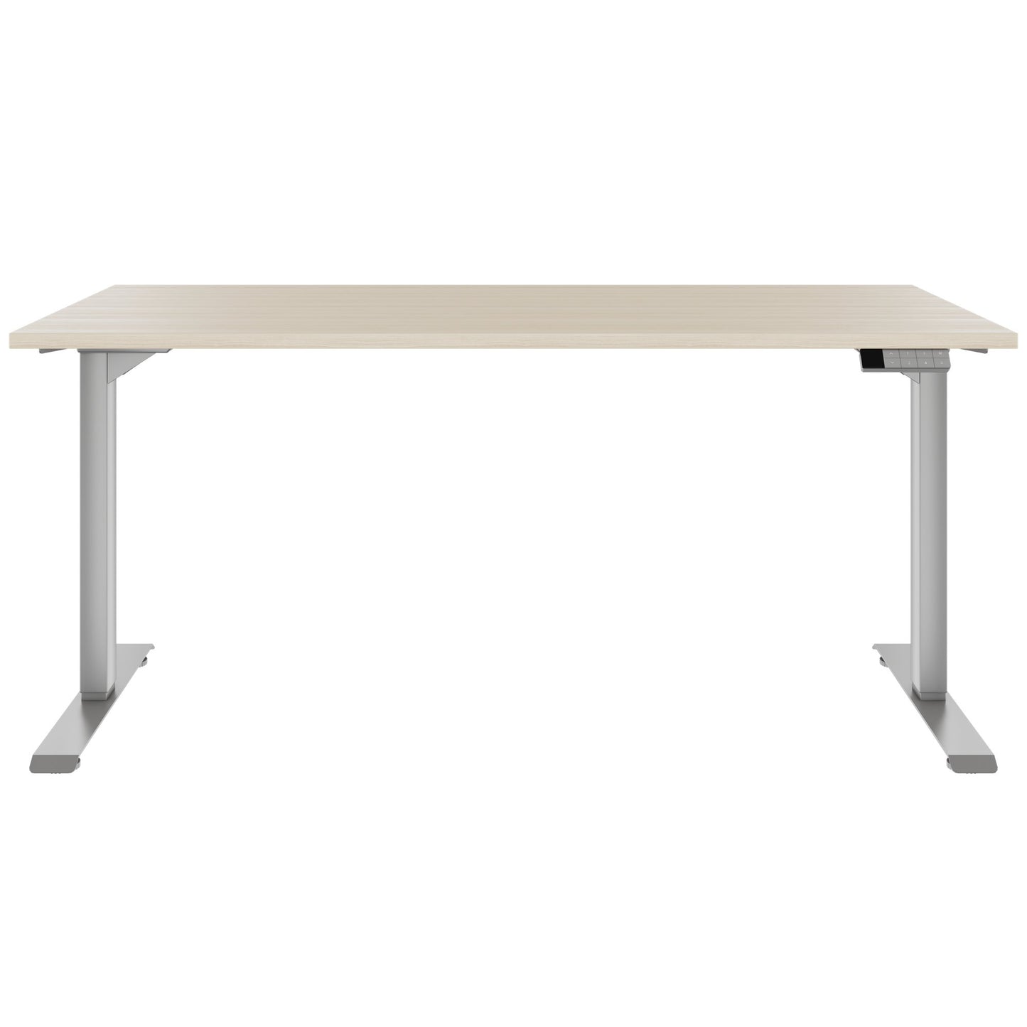 TELDRA Home, 2-motor desk | 1600 x 800 mm, electrically height adjustable, sand ash