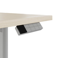 TELDRA Home, 2-motor desk | 1600 x 800 mm, electrically height adjustable, sand ash