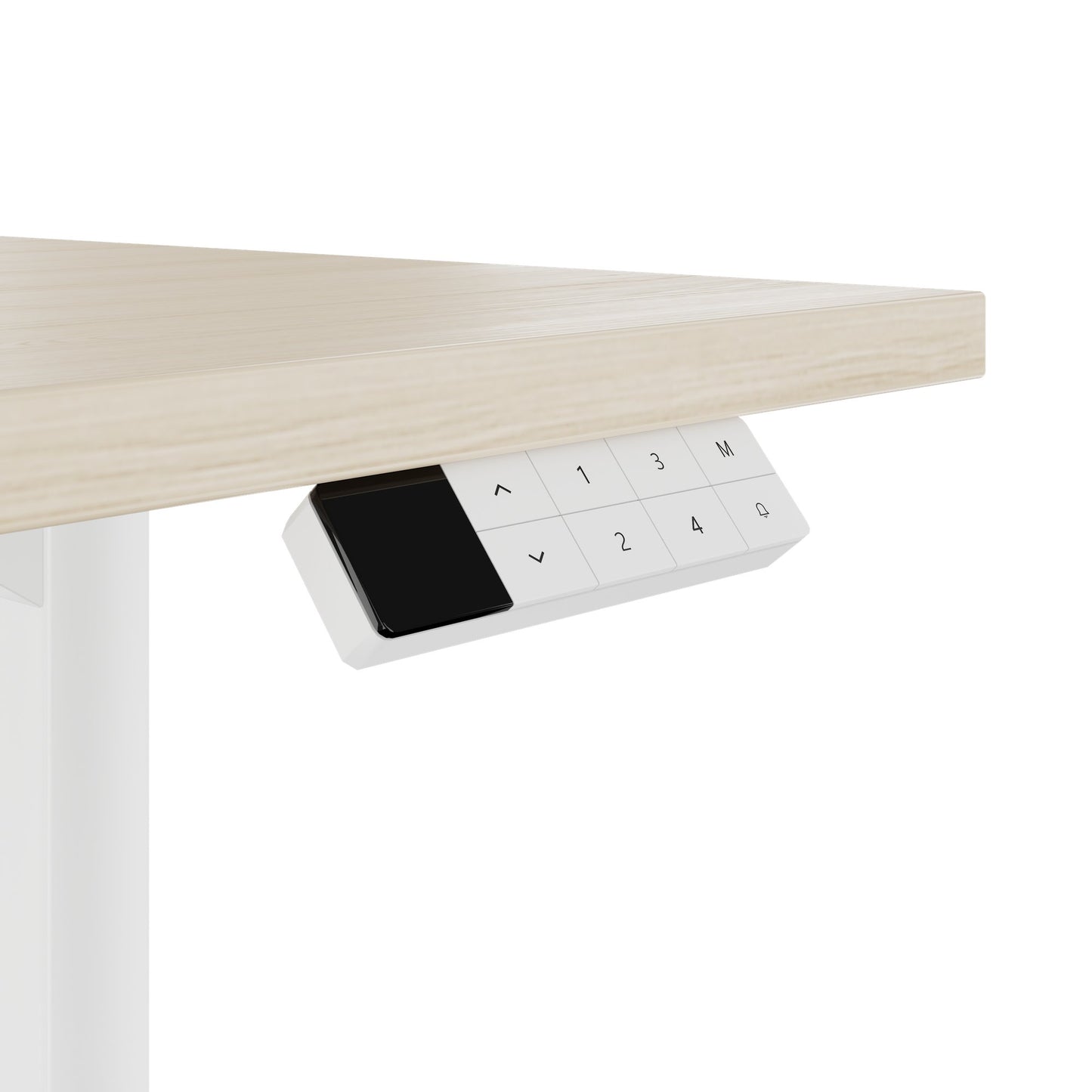 TELDRA Home, 2-motor desk | 1600 x 800 mm, electrically height adjustable, sand ash