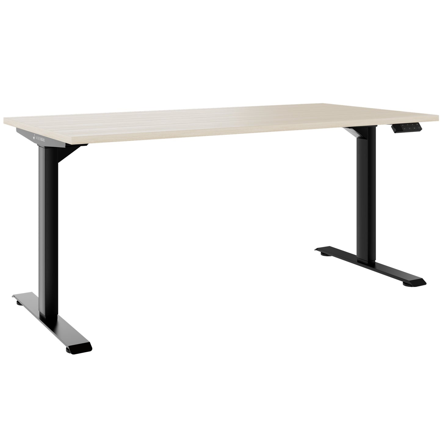 TELDRA Home, 2-motor desk | 1600 x 800 mm, electrically height adjustable, sand ash