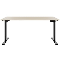 TELDRA Home, 2-motor desk | 1600 x 800 mm, electrically height adjustable, sand ash