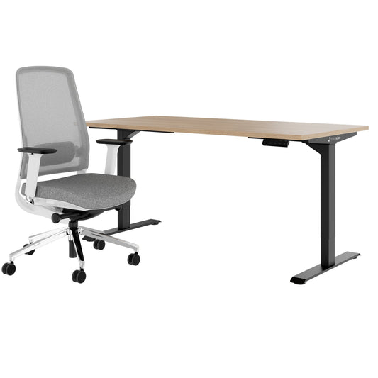 TELDRA Home & FILO | Arbeitsplatz-Set, Bernsteineiche
