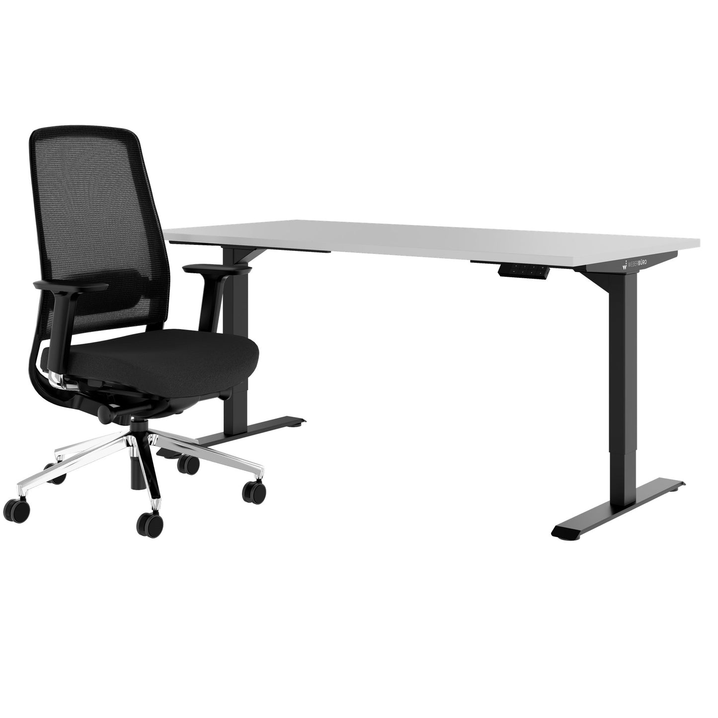 TELDRA Home & FILO | Set per postazione di lavoro, grigio perla
