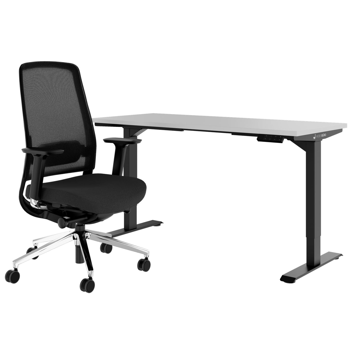 TELDRA Home & FILO | Set per postazione di lavoro, grigio perla