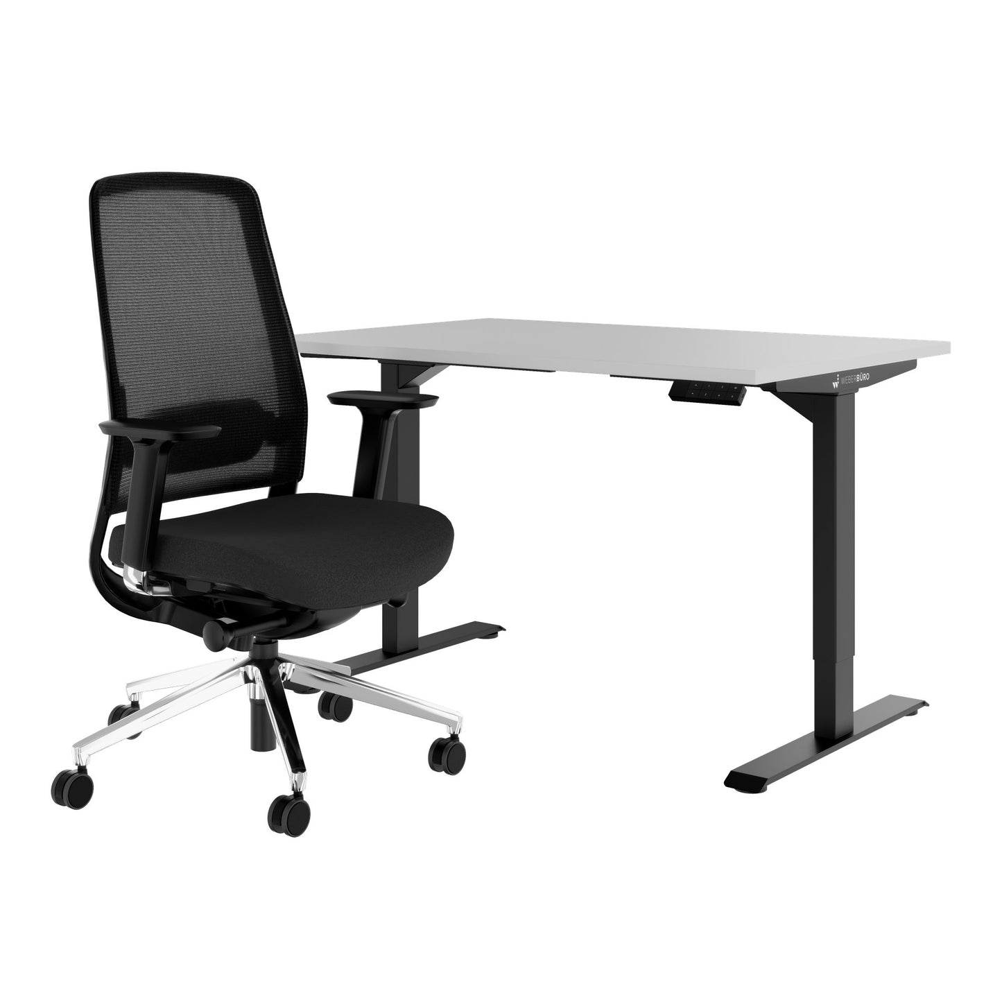 TELDRA Home & FILO | Set per postazione di lavoro, grigio perla