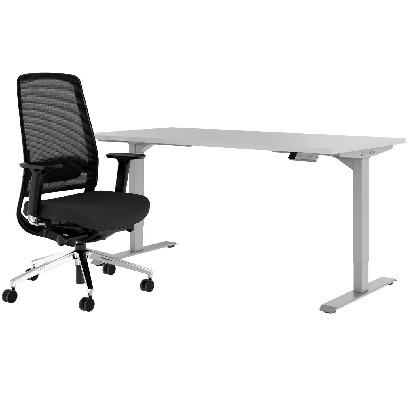 TELDRA Home & FILO | Set per postazione di lavoro, grigio perla