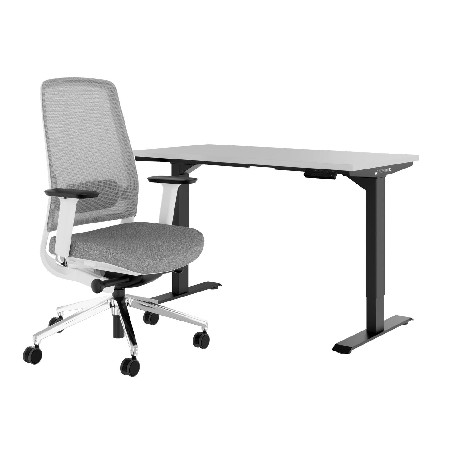 TELDRA Home & FILO | Set per postazione di lavoro, grigio perla