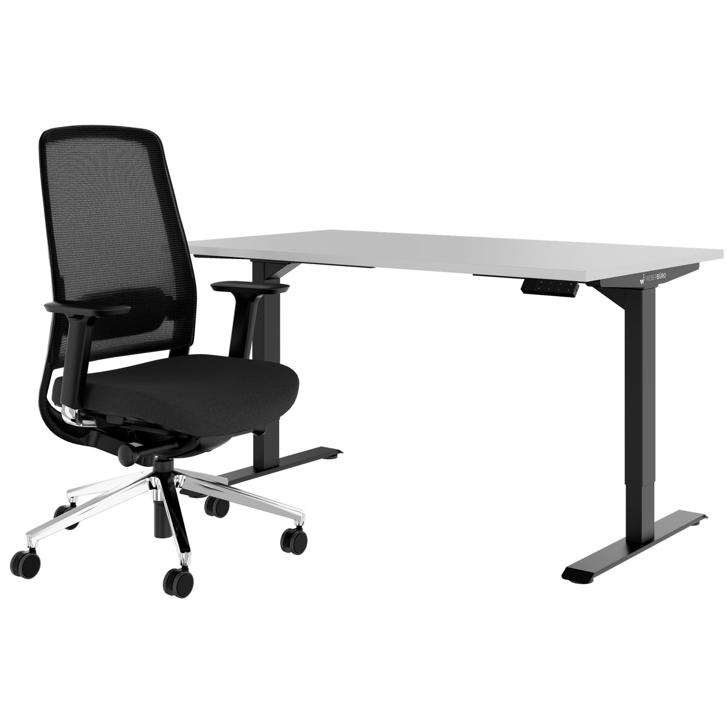 TELDRA Home & FILO | Set per postazione di lavoro, grigio perla