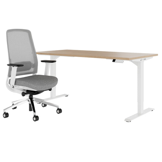 TELDRA Home & FILO | Arbeitsplatz-Set, Bernsteineiche