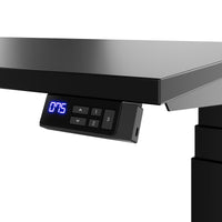 TELDRA Office, 2-motor desk | 1200 - 1600 x 800 mm, electrically height adjustable, black