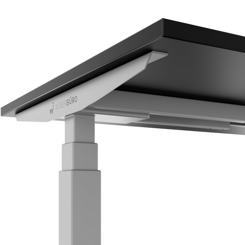 TELDRA Office, 2-Motoren-Schreibtisch | 1200 - 1800 x 800 mm, elektrisch höhenverstellbar, Schwarz