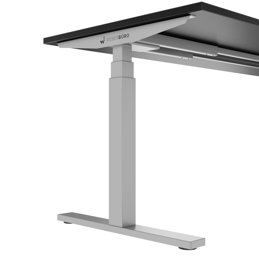 TELDRA Office, 2-Motoren-Schreibtisch | 1200 - 1800 x 800 mm, elektrisch höhenverstellbar, Schwarz