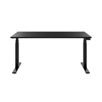 TELDRA Office, 2-motor desk | 1200 - 1600 x 800 mm, electrically height adjustable, black