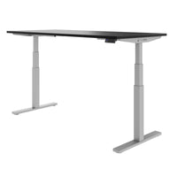 TELDRA Office, 2-motor desk | 1200 - 1600 x 800 mm, electrically height adjustable, black