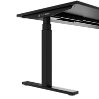 TELDRA Office, 2-motor desk | 1200 - 1600 x 800 mm, electrically height adjustable, black