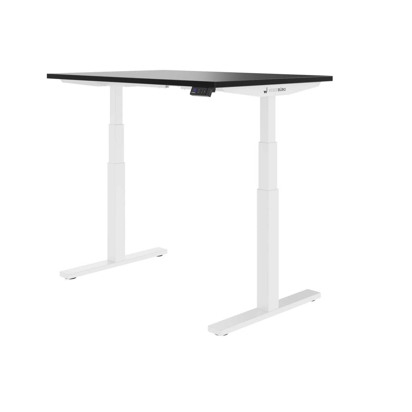 TELDRA Office, 2-motor desk | 1200 - 1600 x 800 mm, electrically height adjustable, black