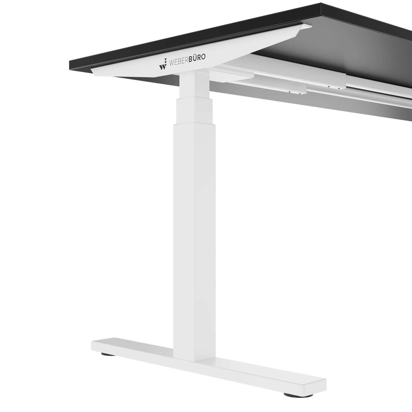 TELDRA Office, 2-motor desk | 1200 - 1600 x 800 mm, electrically height adjustable, black