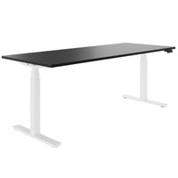 TELDRA Office, 2-motor desk | 1200 - 1600 x 800 mm, electrically height adjustable, black