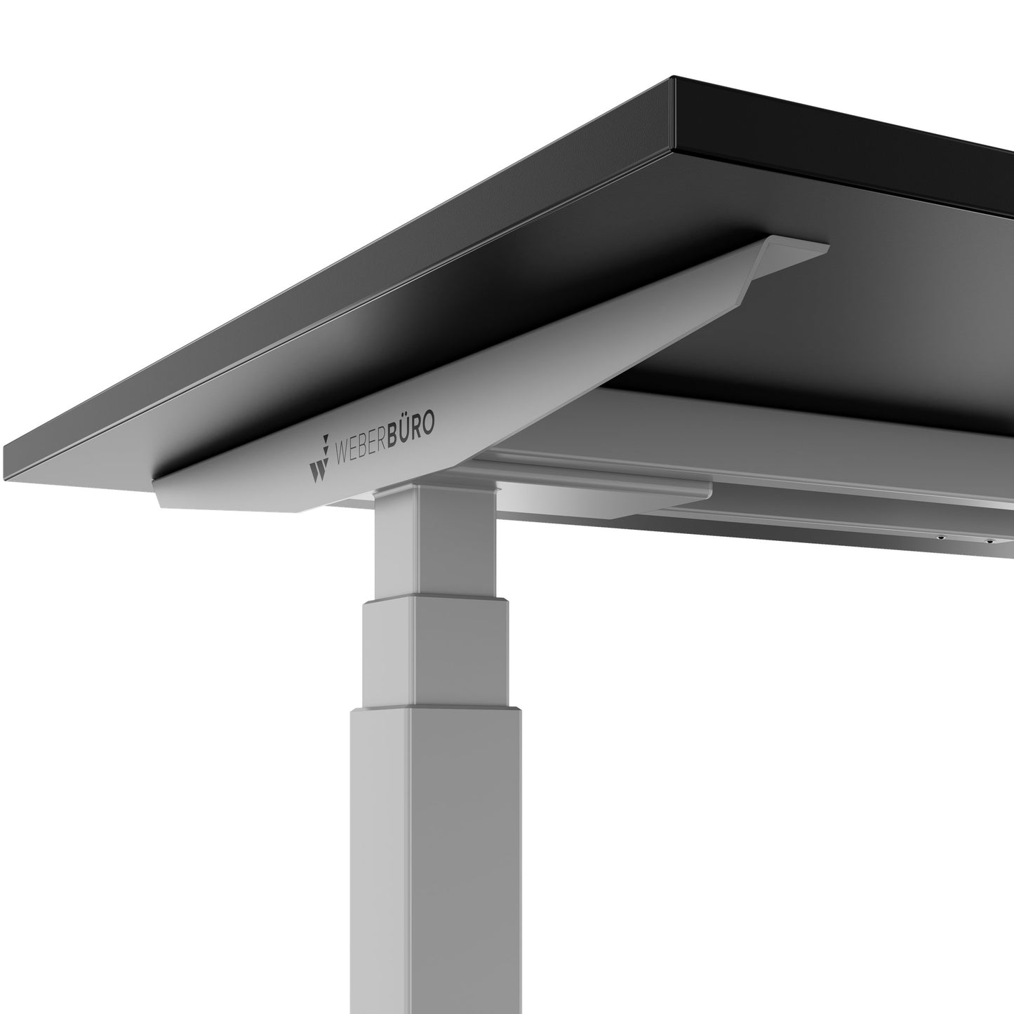 TELDRA Office, 2-motor desk | 1200 - 1600 x 800 mm, electrically height adjustable, black