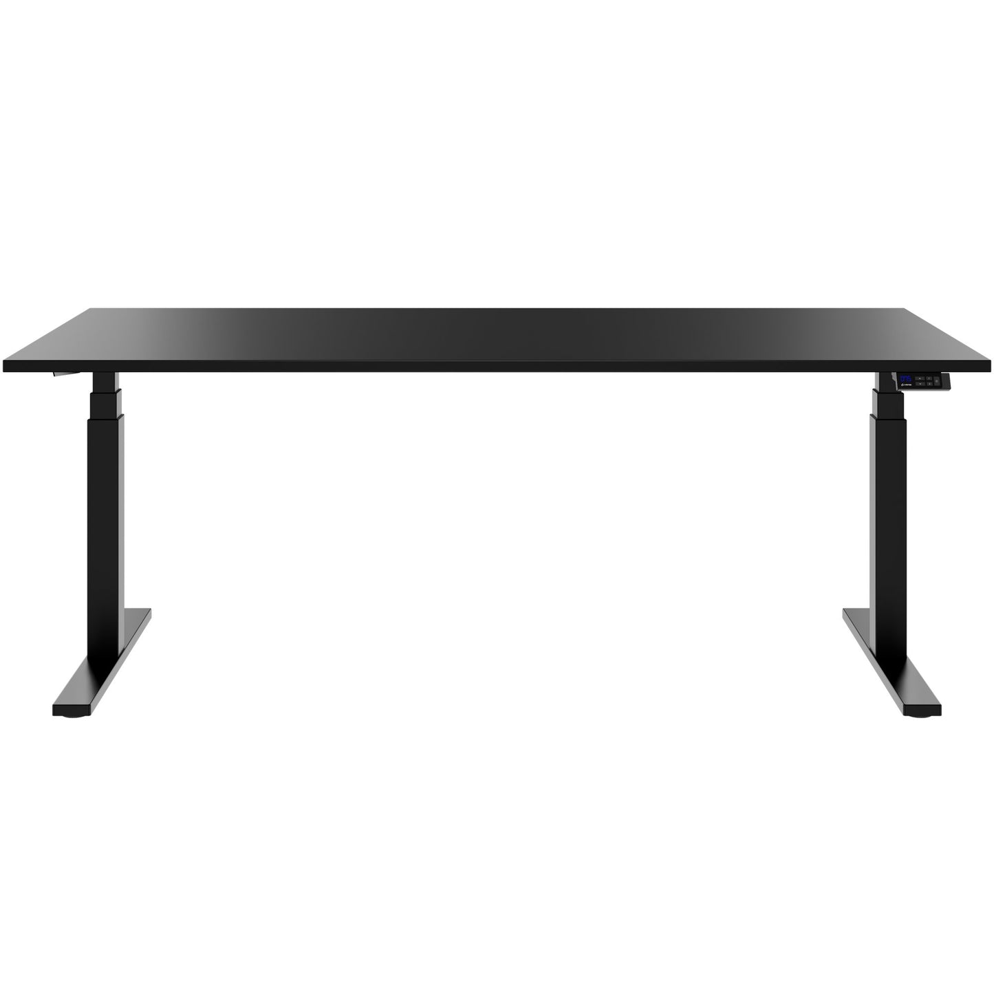 TELDRA Office, 2-motor desk | 1200 - 1600 x 800 mm, electrically height adjustable, black