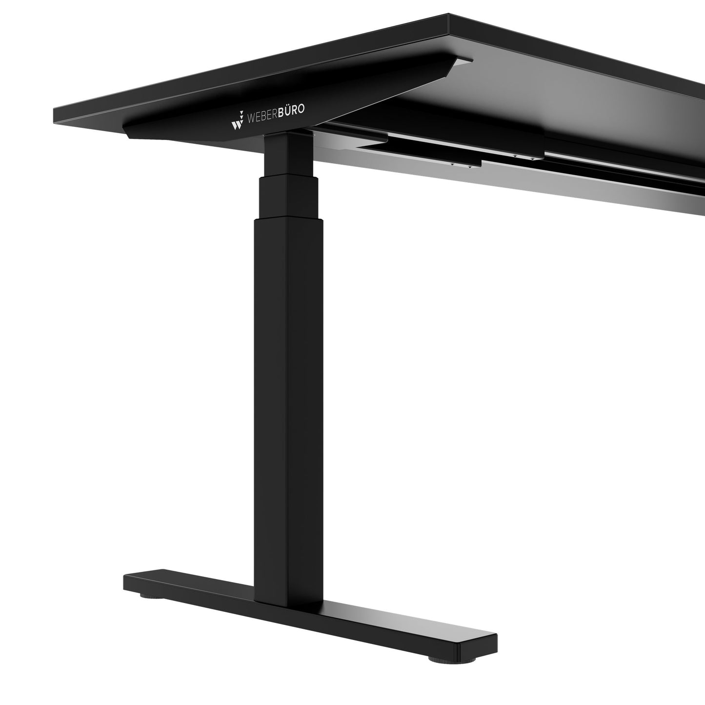 TELDRA Office, 2-motor desk | 1200 - 1600 x 800 mm, electrically height adjustable, black