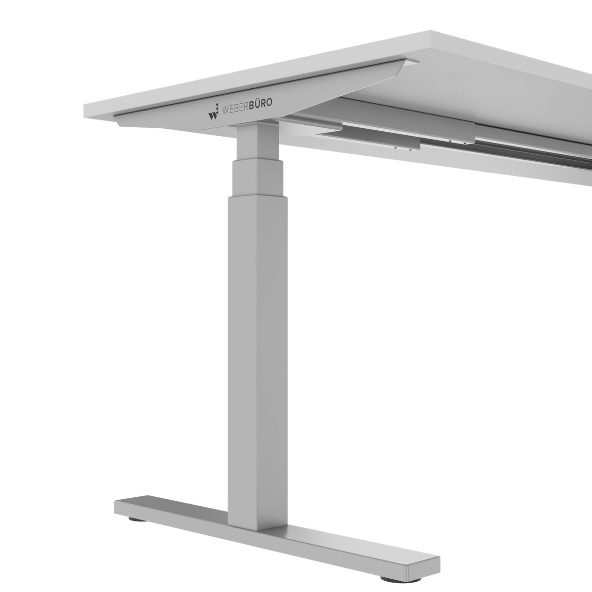 TELDRA Office, 2-motor desk | 1200 - 1800 mm, electrically height-adjustable, pearl gray 