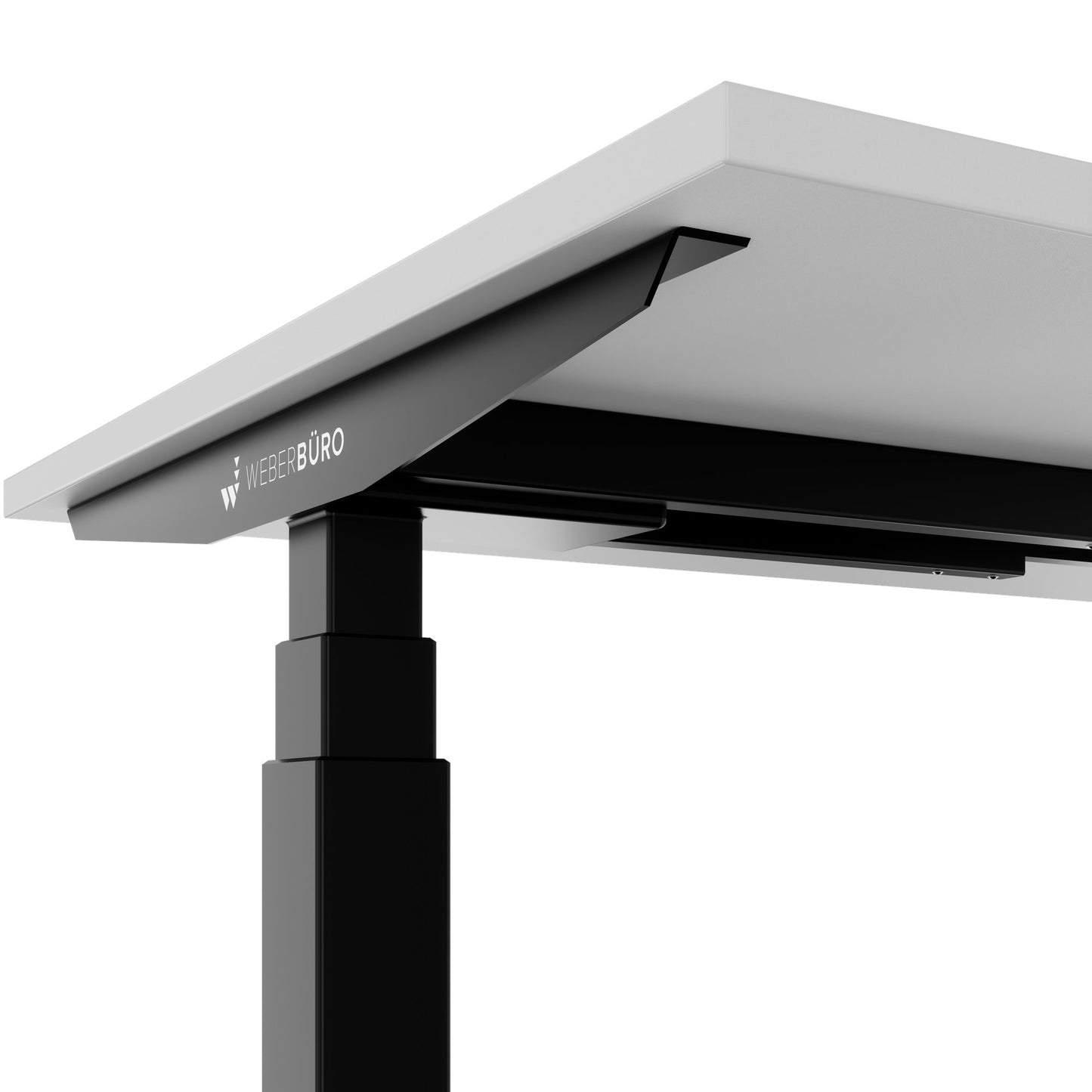TELDRA Office, 2-motor desk | 1200 - 1800 mm, electrically height-adjustable, pearl gray 