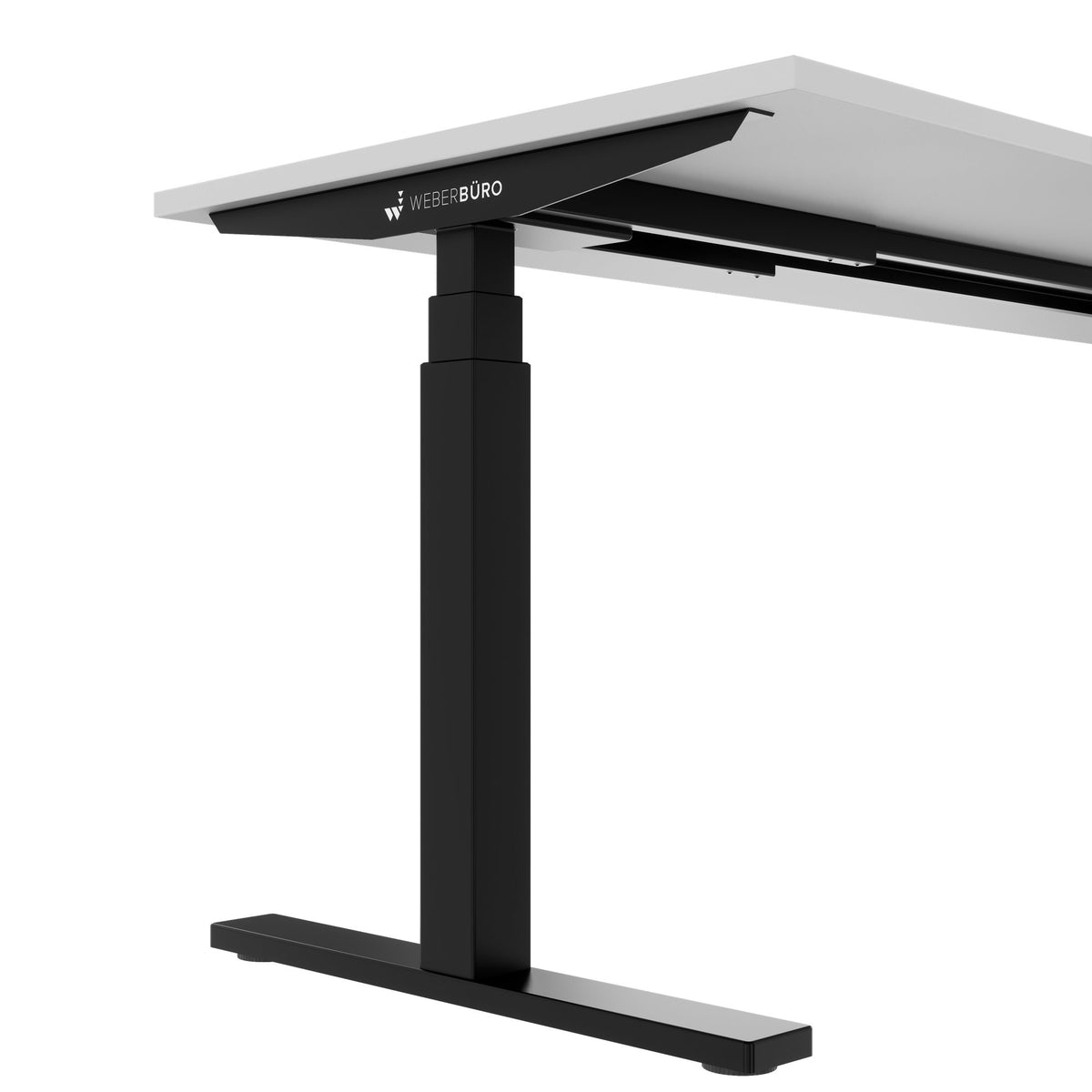 TELDRA Office, 2-motor desk | 1200 - 1800 mm, electrically height-adjustable, pearl gray 