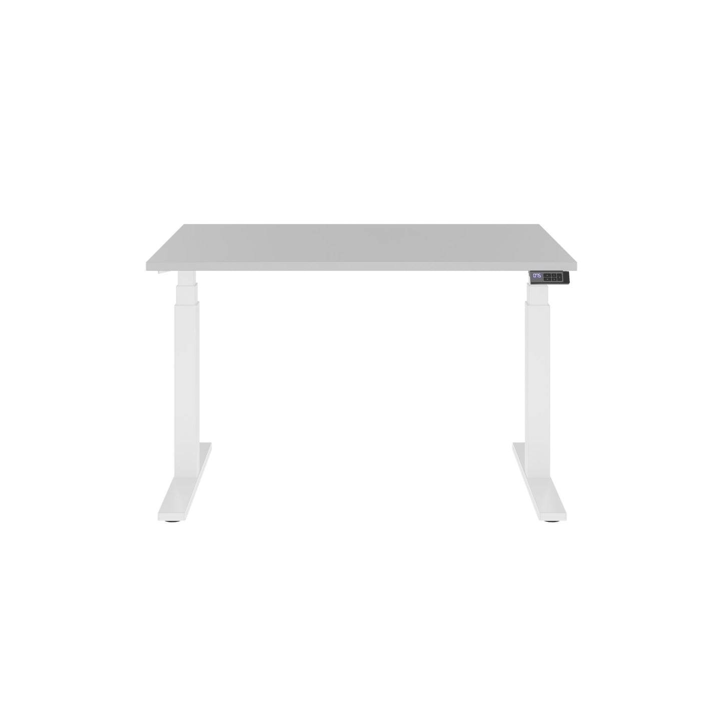TELDRA Office, 2-motor desk | 1200 - 1800 mm, electrically height-adjustable, pearl gray 