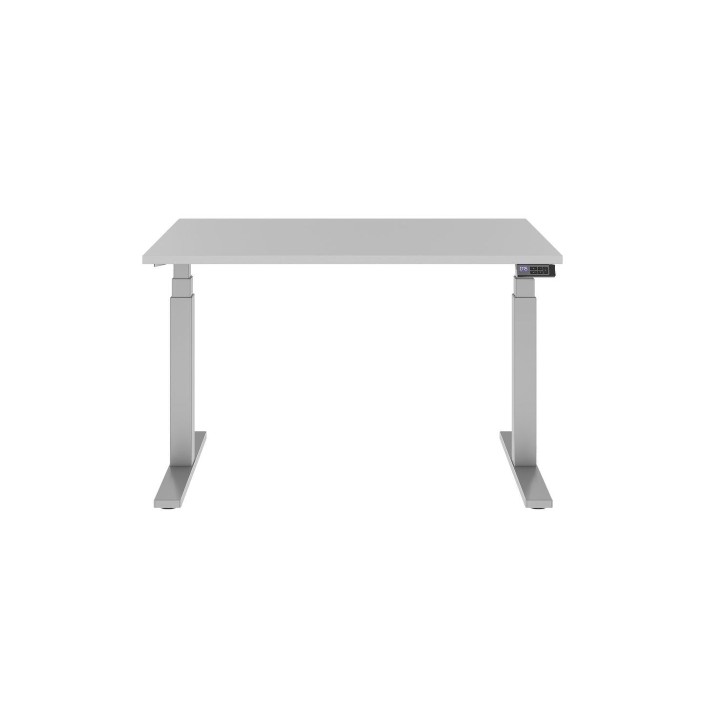 TELDRA Office, 2-motor desk | 1200 - 1800 mm, electrically height-adjustable, pearl gray 