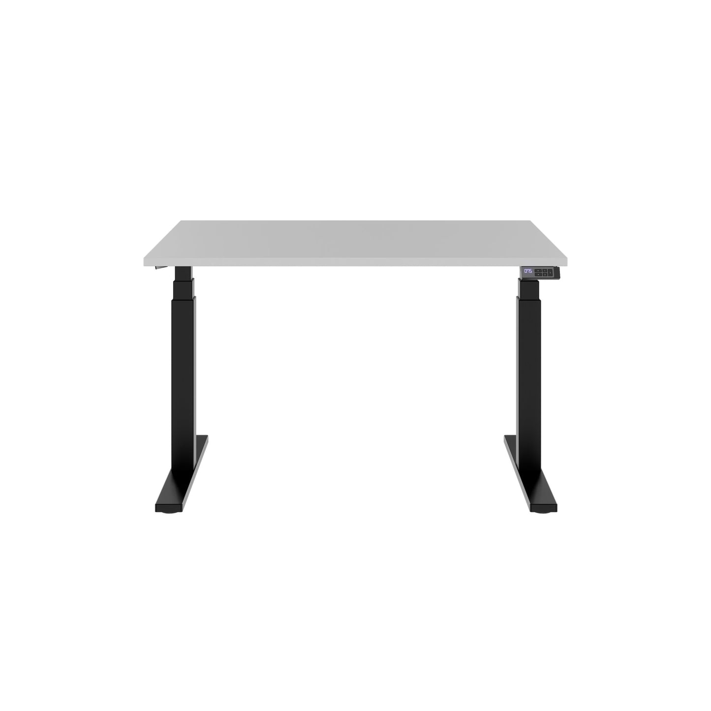 TELDRA Office, 2-motor desk | 1200 - 1800 mm, electrically height-adjustable, pearl gray 