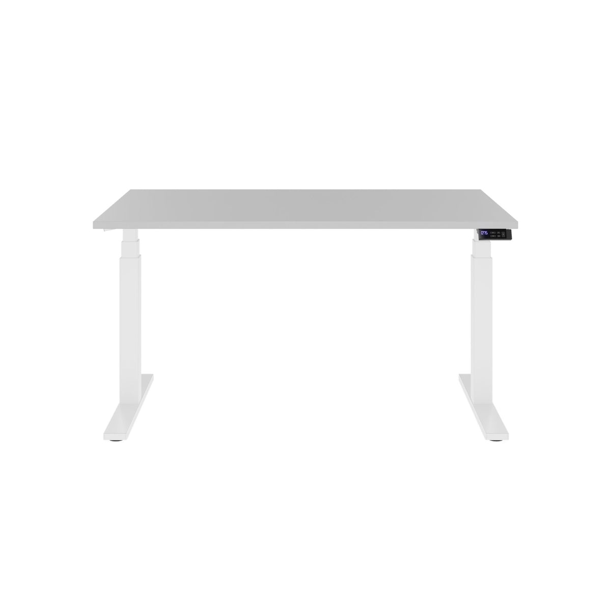 TELDRA Office, 2-motor desk | 1200 - 1800 mm, electrically height-adjustable, pearl gray 