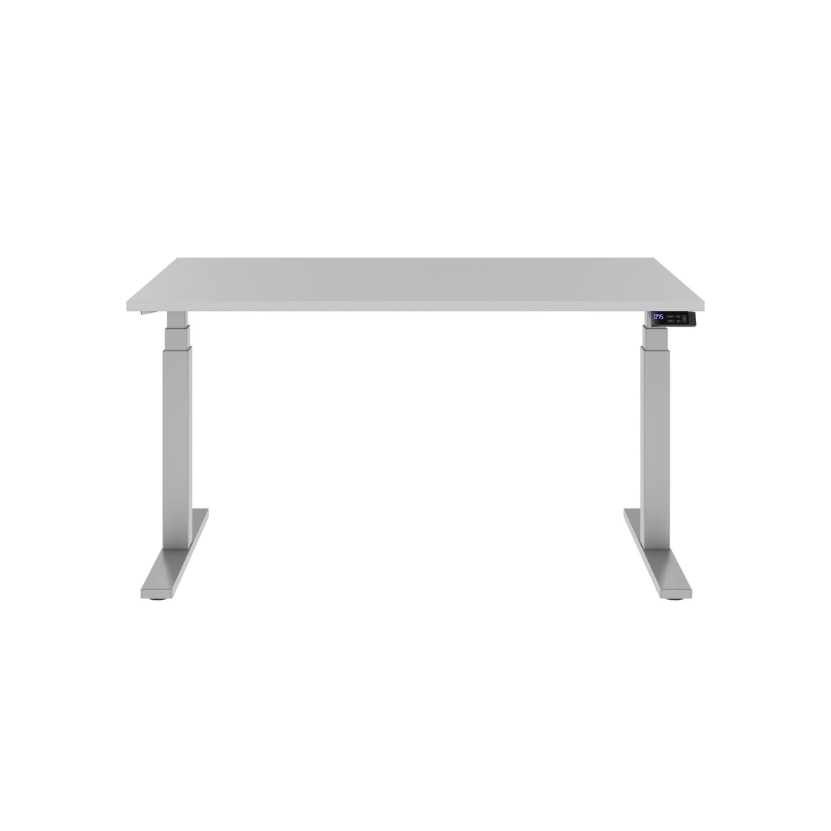 TELDRA Office, 2-motor desk | 1200 - 1800 mm, electrically height-adjustable, pearl gray 